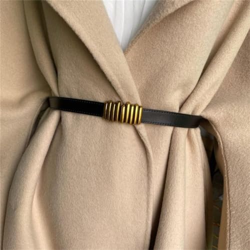 Skinny Belts, Women's Belts All-Match Metal Buckle Matte Sweater Skirt Jacket Temperament Waist Belt2