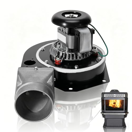 80602 Combustion Exhaust Blower Motor Fan Assembly with Housing Compatible with US Stove &amp; USSC Bay Front 5660, Vogelzang VG5770 VG5790, Ashley AP5660L AP5770 AP5710, King 5501S Pellet Stoves