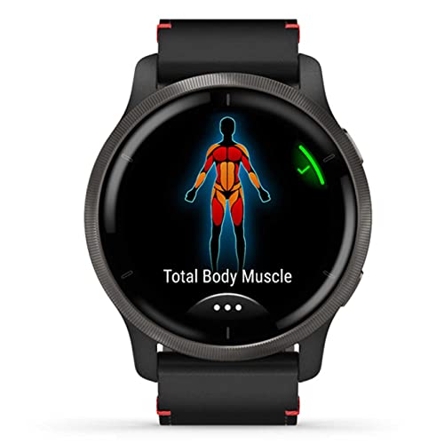 Garmin Venu® 2 Lunette en Acier Inoxydable de Couleur avec boîtier et Bracelet en Cuir de Couleur Diamètre de 33 0 mm - vue 7