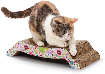 by Amazon 猫壱 爪とぎ バリバリベッドM 花柄