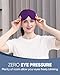 MZOO Luxury Sleep Eye Mask for Side Sleeper Men Women, Zero Eye Pressure 3D Sleeping Mask, Light Blocking Patented Design Night Blindfold, Soft Eye Shade Cover for Travel, Purple