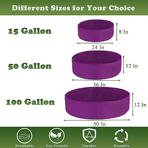 Maius Potato Grow Bag, 15/50/100 Gallon Grow Bag Raised Garden Bed Bag Round Breathable Planting Grow Container For Potato Tomato Carrot #TOP1