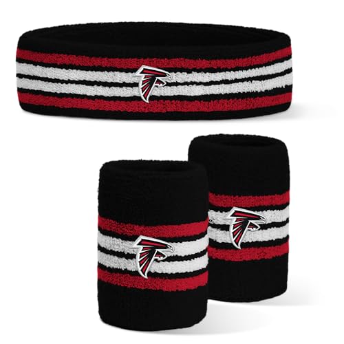 Image of For Bare Feet NFL Officially Licensed Team Logo Headband & Wristband Combo Pack Team Color OSFM