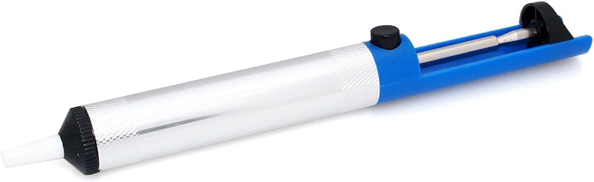 JCM Solder Sucker Desoldering Pump, Aluminum Body, Replaceable Nozzle