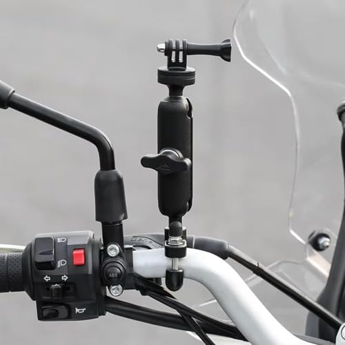 Image of INEFABLE Aluminium Alloy Holder Compatible with Bike Mount with Two 360 Rotational Angle for Bike Motorcycle and Bicycle, Rotational Angle 1 /4 Metal Stand for All Action Cameras (Handelbar Only)