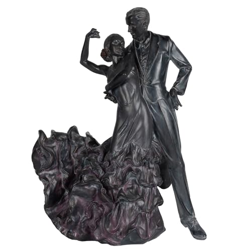 Estatua pareja bailando pintura a mano 25 cm miniatura 2