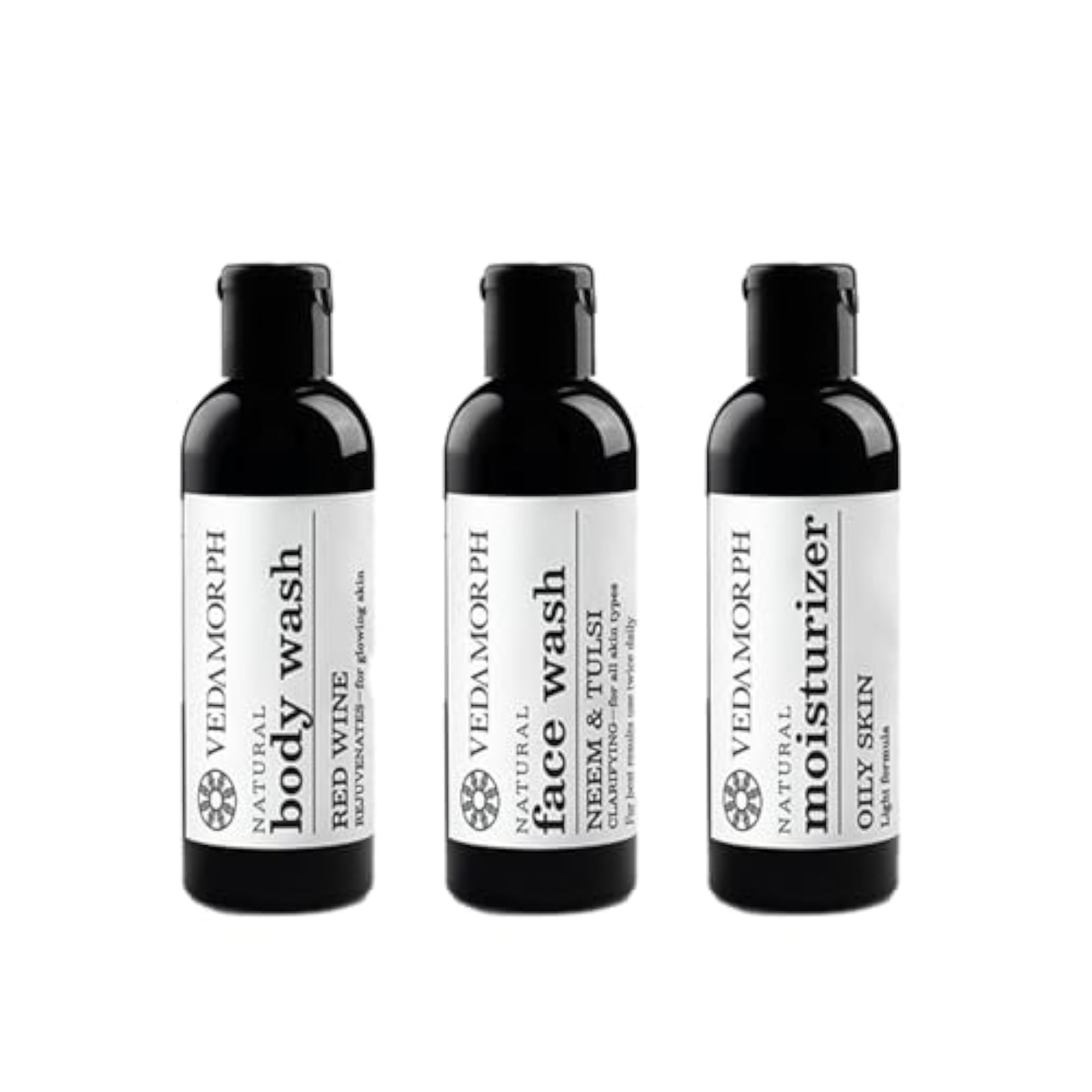 Redwine Body Wash & Neem-Tulsi Face Wash Combo