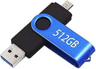 USB 3.0 Flash Drive 512GB, Portable Thumb Drives USB 3.0 Memory Stick, Ultra Large Storage USB 3.0 Drive, High-Speed Jump Drive, 512GB Swivel Design Zip Drive for PC/Laptop