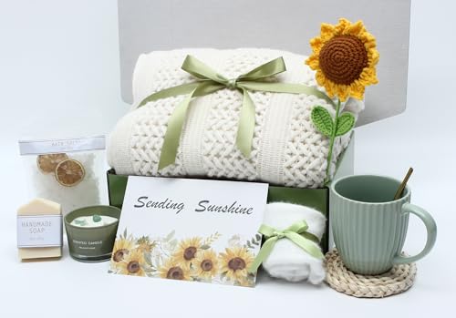 GRTARANY Sending Sunshine Sunflower Gifts for Women, Stress Relief Gift, Birthday Thinking of You Package Gifts Basket for Mom Best Friends Sister Wife Girlfriend, Coworker by GRTARANY - Used condition - Image 9