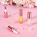 IANFAN 10 Pcs Empty Lip Gloss Tubes, 1.2ml Mini Refillable Lip Balm Bottles with Rubber Insert and Brush Clear Plastic Lip Balm Gloss Containers for Samples Lips Balms Travel Split and DIY Makeup