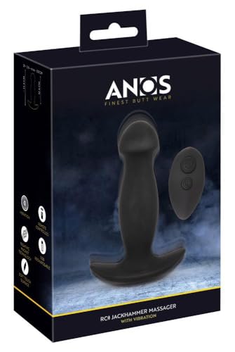 Orion ANOS RC Jackhammer Massager Tappi anali Nero Taglia unica