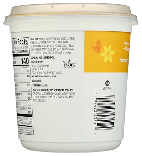 365 By Whole Foods Market, Greek Yogurt, Nonfat Vanilla, 32 Ounce