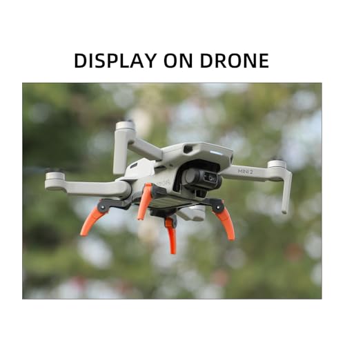 Train d'atterrissage 4K orange et gris avec extension de jambe pliable pour drone