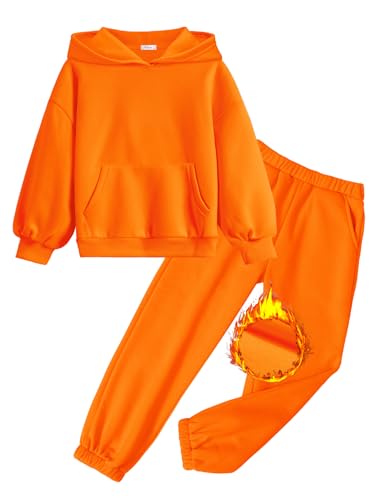 Image of Arshinet Girls 2 Piece Outfits Oversized Sweatshirt and Sweatpant Sweatsuit