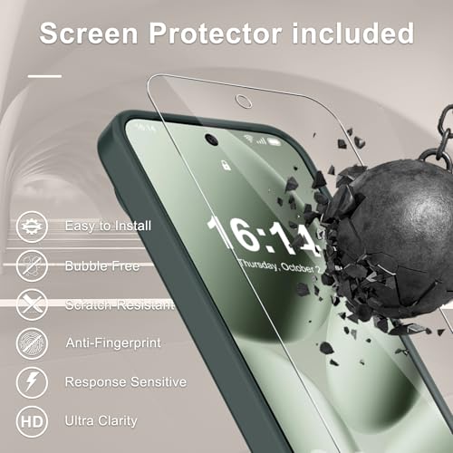 Image of for Google Pixel 10 /10 Pro Case, Matte Magnetic Phone Cover [with 1 Screen Protector] [Support for MagSafe] [Shockproof Military Grade Protection] Translucent Frosted Back, Gray