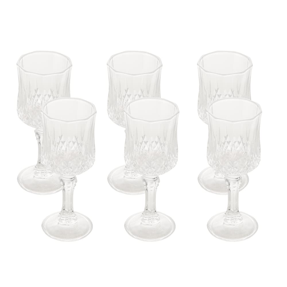 Conjunto 6 Taças para Licor de Vidro Diamante Lyor Transparente 60Ml