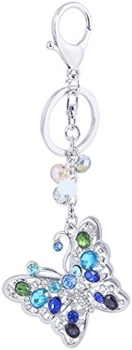 Butterfly Keychain,Women Girls Cute Animal Key Keyring Car Key Ring Handbag Gift Bag Key Chain Decoration Butterfly Pendant