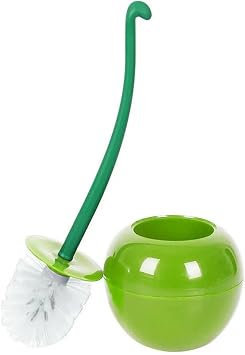 Tvoip Cherry Toilet Brush and Holder, Cherry Toilet Brush Set, Cute Toilet Brush Cherry, Toilet Cleaner Brush, Cute Bathroom Accessories for Cherry Bathroom Decor Green
