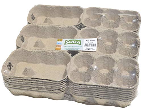 Supa Egg cartons, 24-piece | Traditional fiber egg carton | 100% recyclable and biodegradable, - Image 3