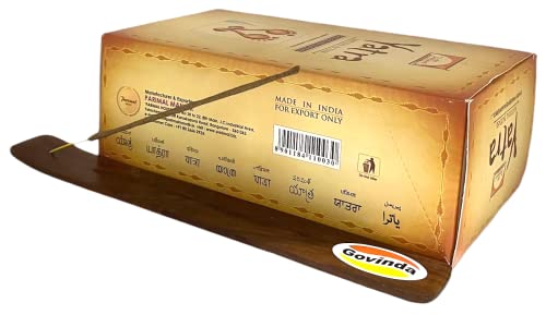 Govinda-Incense-Stick-Holder-Bundle-with-Parimal-Yatra-Natural-Incense-Sticks-180-Grams