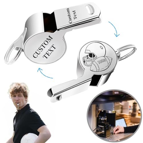 Silbato personalizado para entrenador de acero inoxidable miniatura 1