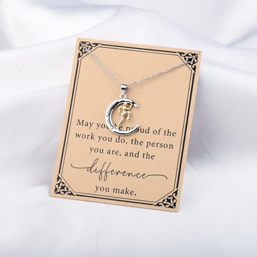 SEIRAA Cross Country Necklace Cross Country Team Gifts Running Jewelry Marathon Gift Runner Jewelry Track Team Gift For Coach2