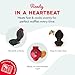 Dash Mini Waffle Maker- Mini Machine for Creative Homemade Treats - Nonstick Iron with Unique Print Design - Stylish Waffle Machine - Red Heart
