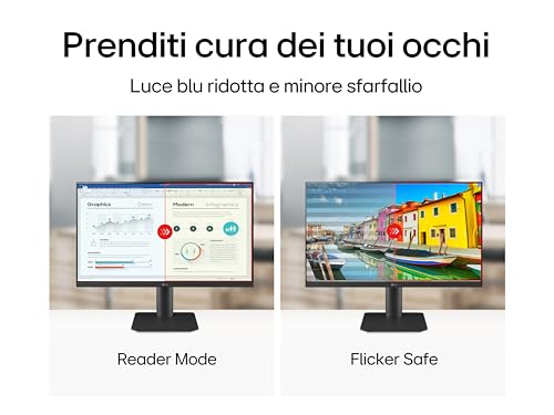 Image of LG 27MS550-27 Inch IPS Full HD (1920 x 1080) Monitor, 5ms, 100Hz, HDMI X 2, in-Built Speaker, Tilt & Height Adjustable Stand, Virtual Borderless, Flicker Safe, Reader Mode,OnScreen Control- Black