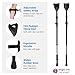 Carehofu Ergonomic Forearm Crutches Spring Assist Crutches for Adults,Comfortable and Height Adjustable Arm Crutches Forearm with Anti-Slip Base,Walking Crutches with Cuffs, Not a Pair (Black)