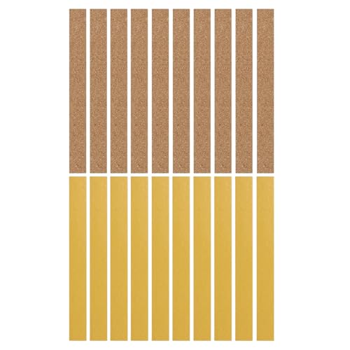 24 PCS Confezione Da Strisce Di Sughero Autoadesive, Riduttori Taglia Cappello, Strisce Adesive in Sughero da Parete per Frigorifero, Cancelleria, Uffici, Feste 200 x 20 x 2 mm