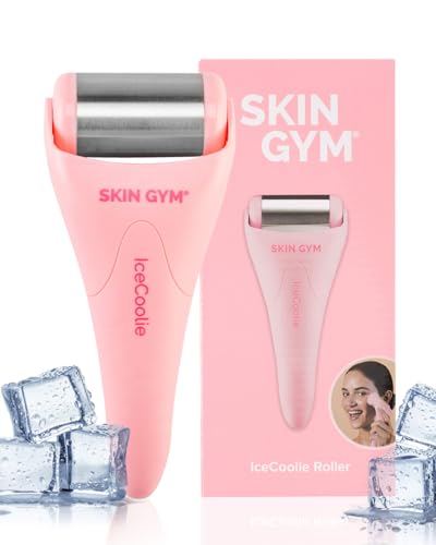 SKIN GYM IceCool Ice Roller for Face - Anti Aging Ice Face Roller & Eye Roller for Eye Puffiness Relief, Travel Size Face Roller Skin Care & Face Ice Roller, Light Facial Ice Roller & Face...