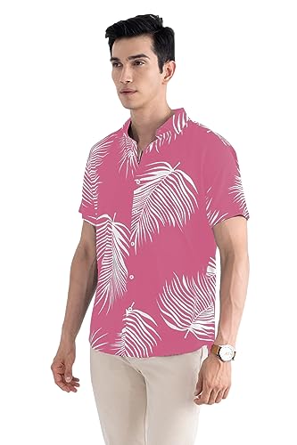 Image of Venisa Men's Cotton Blended Printed Casual Shirt