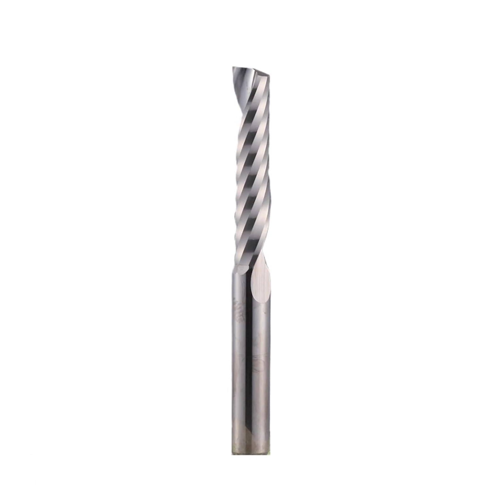 Fresa de una flauta para corte profundo en madera con router CNC y fresado de plástico