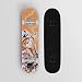 Patineta de Anime para UNO Piece Nami Denim Vestido, Mini Cruiser, Monopatín de Cubierta de Arce de 7 Capas, rodamiento de Carga 100kg Monopatín de Anime Adecuado para Principiantes y Profesionales