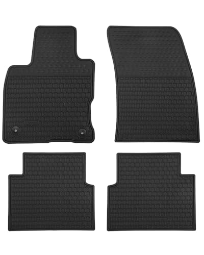 Megiteller Car Floor Mats Custom Fit for Ford Escape 2020 2021 2022 2023 2024Not for Hybrid Odorless Washable Heavy Duty Rubber (All Weather) Floor Liners Set Black