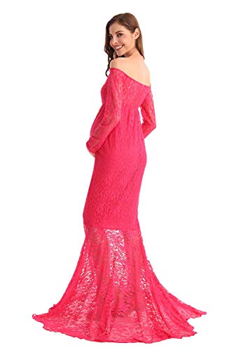 Robe de maternité en dentelle extensible pour soulager le ventre en L