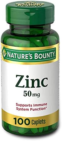 Nature's Bounty Zinc (Zinc Gluconate) 50 mg, 100 Caplets
