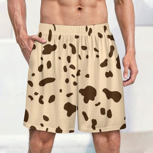 Dalmatian Dog Print Shorts Mens Beach Short Pants Elastic Waist Daily Pant Loose Trunks Hiking Bottoms2