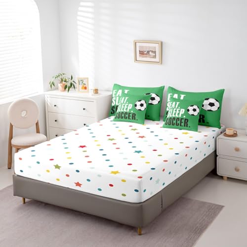 Image of Feelyou Football Comforter Set Queen Size 7 Piece for Boys Girls Women Men