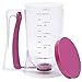 DOITOOL Batter Dispenser per pastella per pancake, cialde e muffin, Porzionatore per impasto con coperchio e misure, Capacità: 900 ml, Plastica