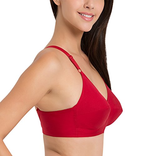 Image of SOUMINIE - U Shaped Back - 100% Cotton Full Figure Bra - Minimizer - Non Padded - Full Coverage Wirefree Seamed Bra
