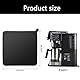 Gleitbrett für Ninja Espresso Machine ES501EU ES601EU Philips De’Longhi, Schnelles Bewegen Gleitbrett Gummi Unterlage Kaffeemaschine Unterlage Brett Rollbrett Kaffee Matte für Kaffeemaschine Zubehör
