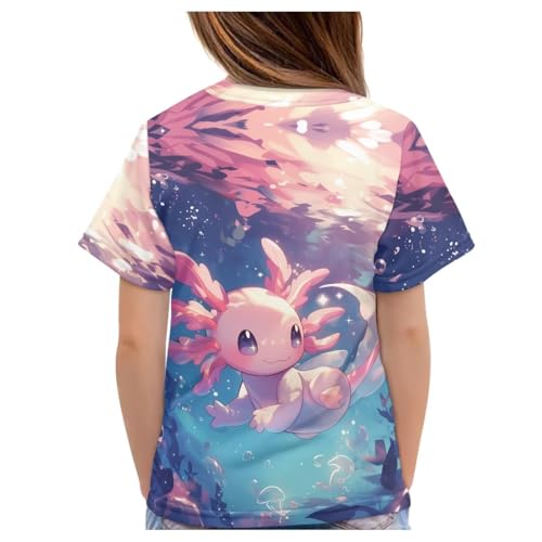 Image of Kids Graphic T-Shirt Boys Girls Novelty Tees Top Short Sleeve Shirts Summer Blouses 3-16