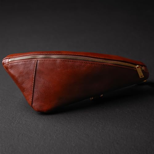 Time Resistance Leather Sling Bag - Full-Grain Leather Bag - Chest Bag for Men and Women2