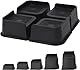 MYMULIKE Möbelerhöhung 5,1 cm, 7,6 cm, 10,2 cm, 15,2 cm oder 20,3 cm Heavy Duty Furniture Risers, Bis zu 2721,6 Kg L-förmiges Design Bett Lifts Blöcke für Couch Schreibtisch Sofa Tisch Bücherregal