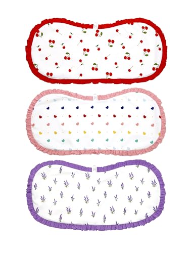 Baby Burp Cloths Large Size 3Pack Absorbent Burping Clothes 2-Layers Newborn Burpy Bib Cloth Set