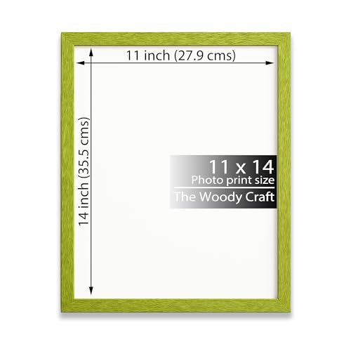 Image of 11x14 Photo Frame | Green Photo Frame For Wall With Nature-Like Appeal | Wall Photo Frames For Home Decoration | Wooden Frame With Light Touch | Photo Frames Online For Easy Browsing