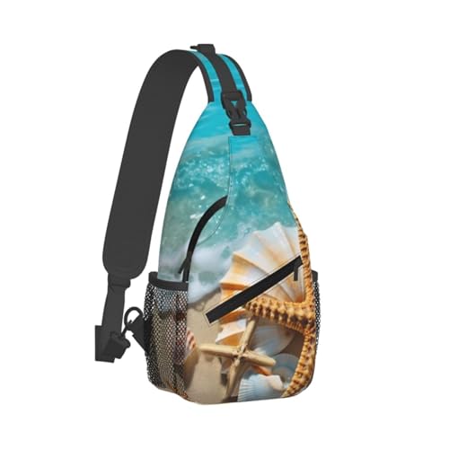 Bolso cruzado de pecho para hombre estilo sling negro miniatura 2