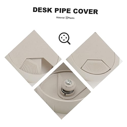 PRETYZOOM 10 piezas Cubierta de Agujero para Cable de Escritorio Oficina Diámetro Blanco Gestión de Cables Bajo Escritorio miniatura 3