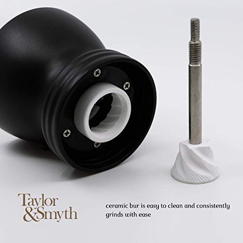 Taylor & Smyth Kaffeemühle, tragbar, Keramik, mit einstellbarer Grobheit, kompaktes Design für Zuhause, Büro und… – Bild 8